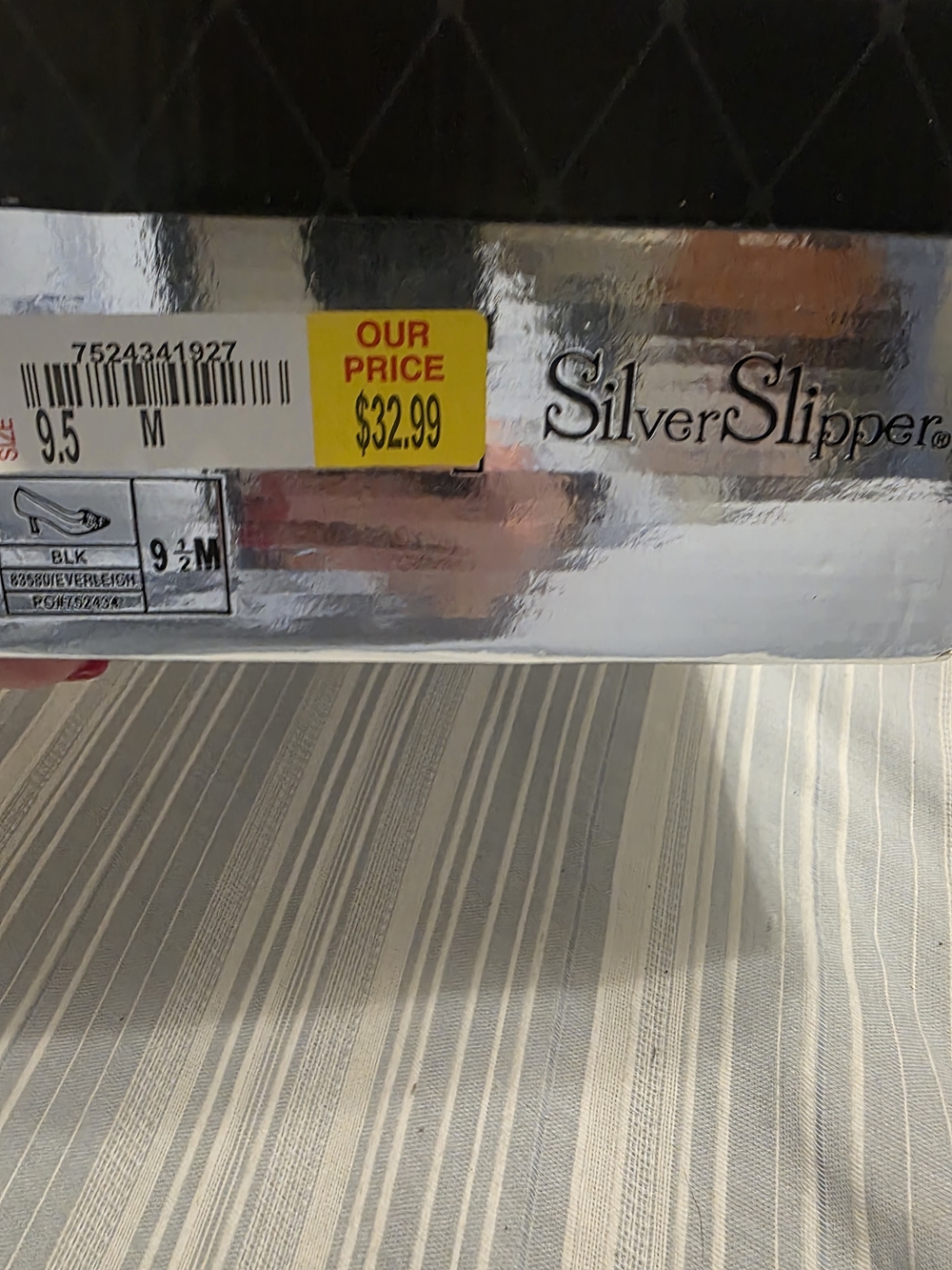 Silver Slipper Black Heels - SilverSlipper Elegant Women's Pumps - Picture 2 of 5